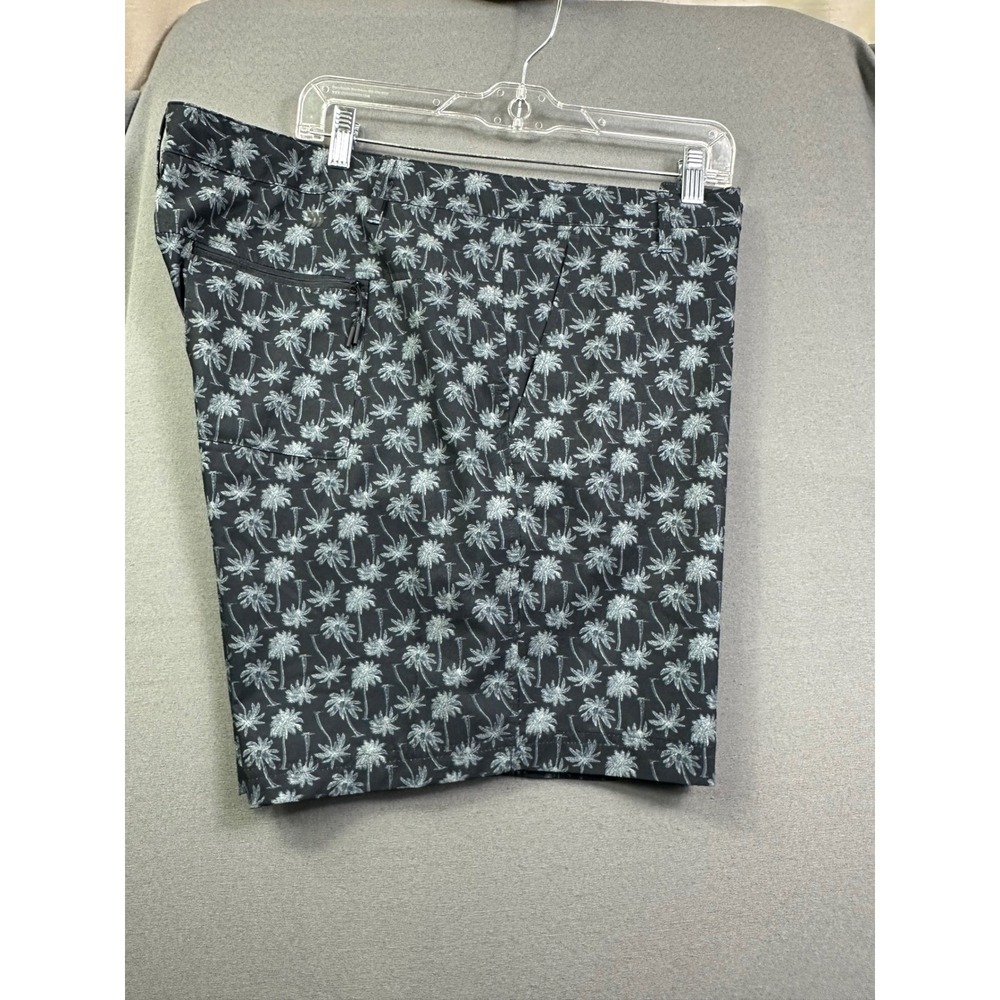 All in Motion Mens Hybrid Shorts Black Palm Tree Print XLโ Quick Dry Tropical